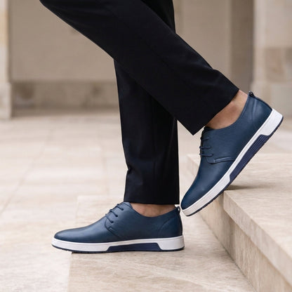 Men's Faux Leather Business Sneakers Non-Slip Sole – Lucian