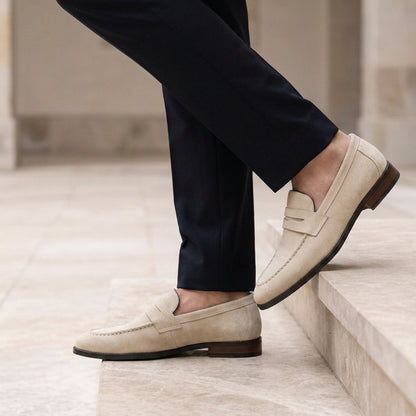 Penny Loafers for Women Faux Suede Slip On – Marlowe