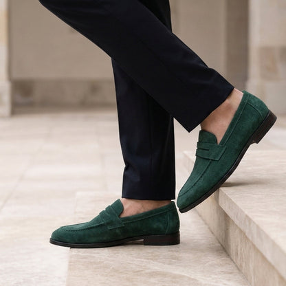 Penny Loafers for Women Faux Suede Slip On – Marlowe