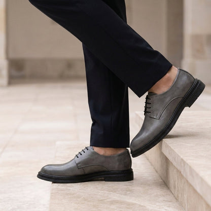Men's Faux Leather Derby Dress Shoes Classic Style – Matteo