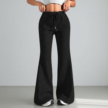 Flare Drawstring Joggers for Women Soft Fabric Elegant Fit – Maren