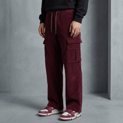 Corduroy Cargo Pants Relaxed Fit Functional Pockets – Marlowe