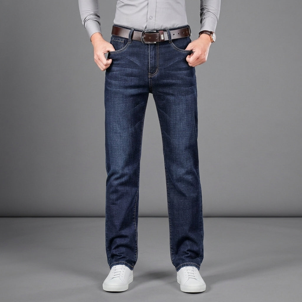 Straight-Leg Denim Jeans for Women Cotton Blend Classic Fit – Marlowe