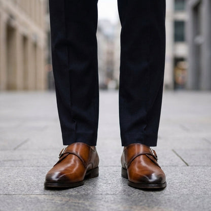 Sintra Leather Monk Strap Shoes