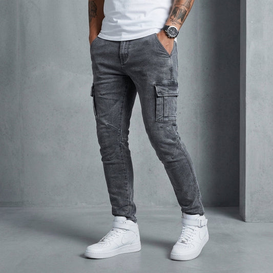 Slim Cargo Jeans Stretch Denim Refined Fit – Verona