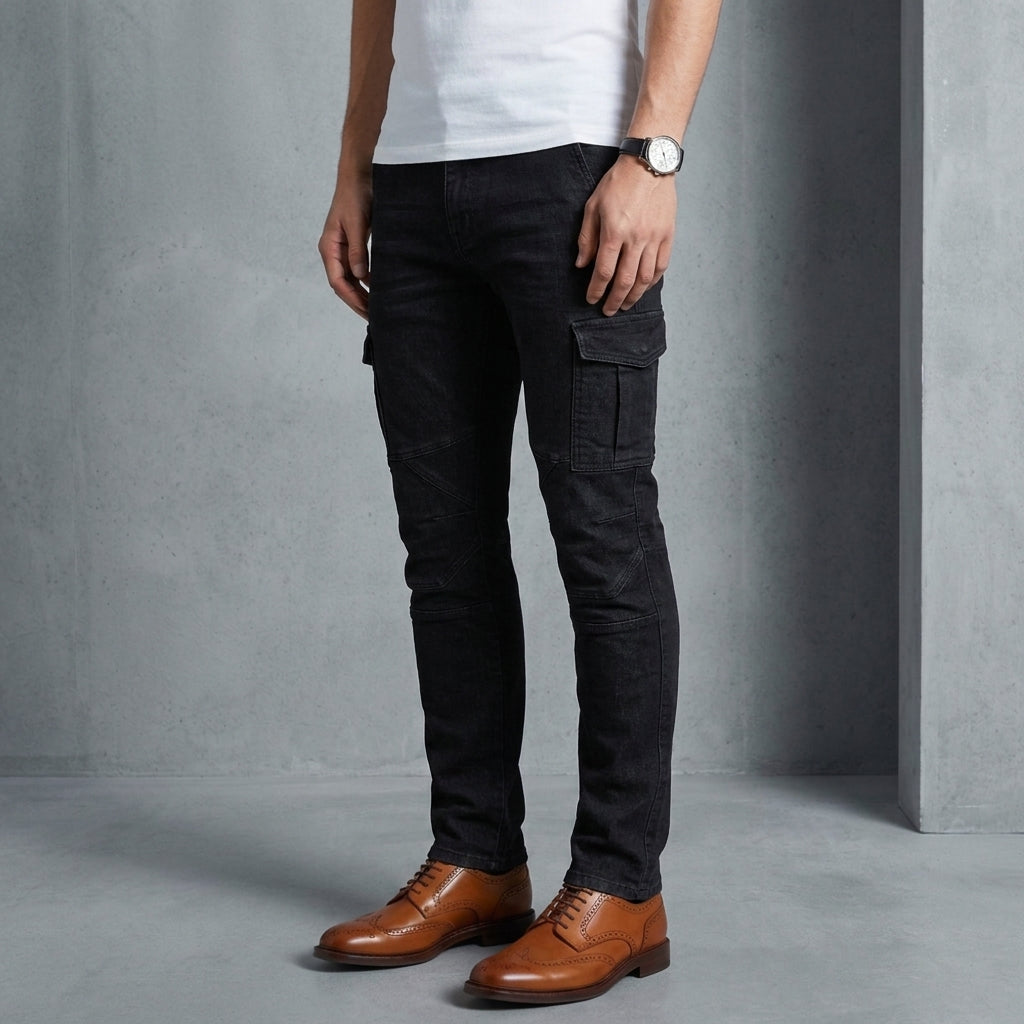 Slim Cargo Jeans Stretch Denim Refined Fit – Verona