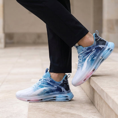 Gradient Mesh Air Sneakers Lightweight Cushioned Lace-Up – Vela