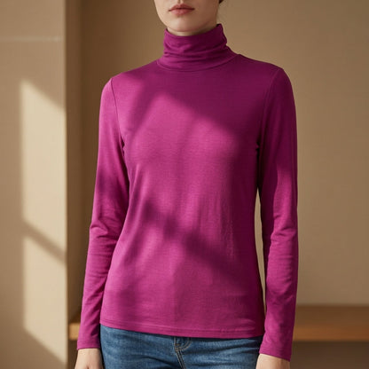 Slim Fit Turtleneck Sweater Soft Fabric Blend Classic Style – Marlowe