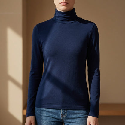 Slim Fit Turtleneck Sweater Soft Fabric Blend Classic Style – Marlowe