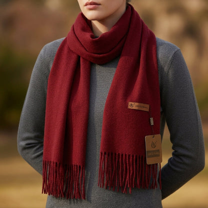 Knit Blend Tassel Scarf Soft Refined Style – Elara