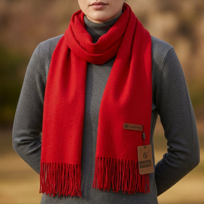 Knit Blend Tassel Scarf Soft Refined Style – Elara