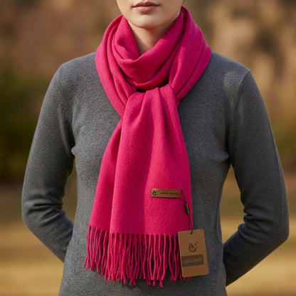 Knit Blend Tassel Scarf Soft Refined Style – Elara