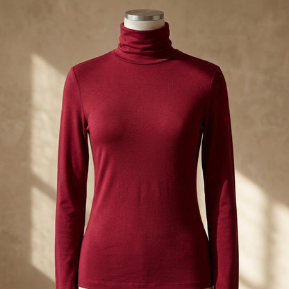 Slim Fit Turtleneck Sweater Soft Fabric Blend Classic Style – Marlowe