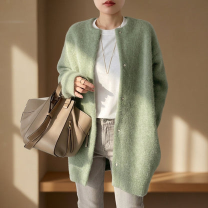 Women's Oversized Wool Blend Cardigan Relaxed Fit Long Sleeve – Celeste