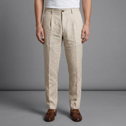 Women's Linen Chino Pants Slim Fit Relaxed Style – Elara