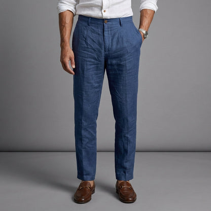 Women's Linen Chino Pants Slim Fit Relaxed Style – Elara
