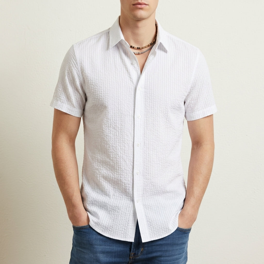 Sitia Striped Short Sleeve Shirt