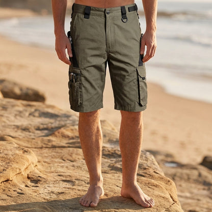 Camo Cargo Shorts Tactical Style Refined Fabric Blend – Verona