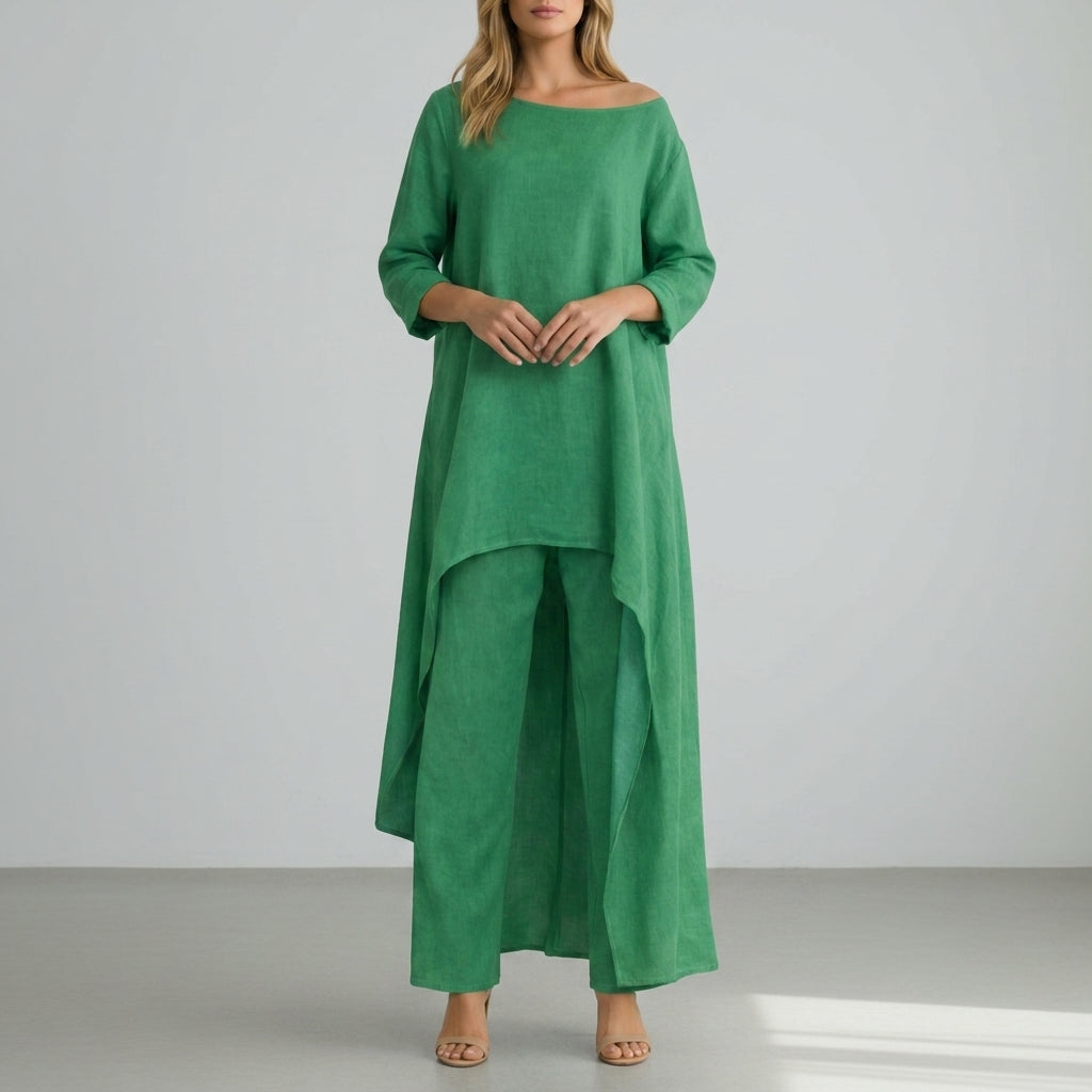 Women's Two-Piece Trouser Set Relaxed Elegant Silhouette – Celeste