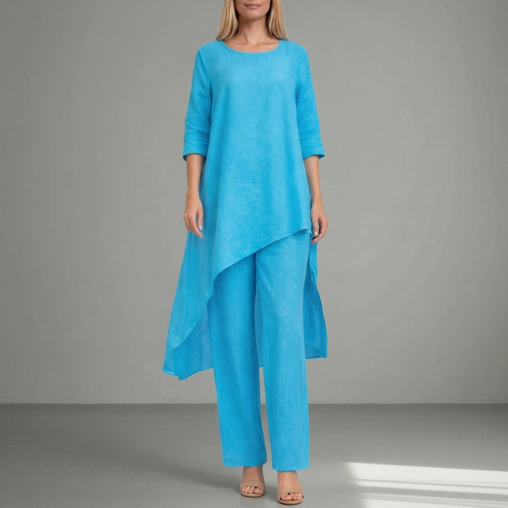 Women's Two-Piece Trouser Set Relaxed Elegant Silhouette – Celeste