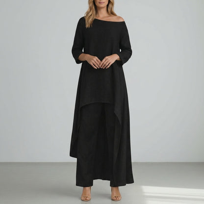 Women's Two-Piece Trouser Set Relaxed Elegant Silhouette – Celeste