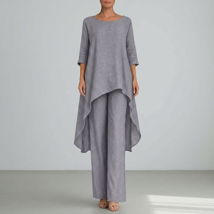 Women's Two-Piece Trouser Set Relaxed Elegant Silhouette – Celeste