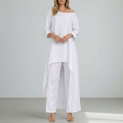 Women's Two-Piece Trouser Set Relaxed Elegant Silhouette – Celeste