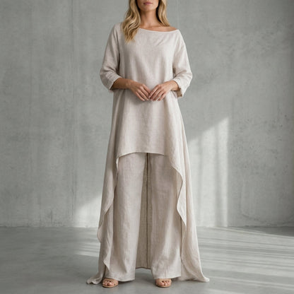 Women's Two-Piece Trouser Set Relaxed Elegant Silhouette – Celeste