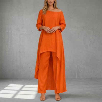 Women's Two-Piece Trouser Set Relaxed Elegant Silhouette – Celeste