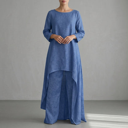 Women's Two-Piece Trouser Set Relaxed Elegant Silhouette – Celeste