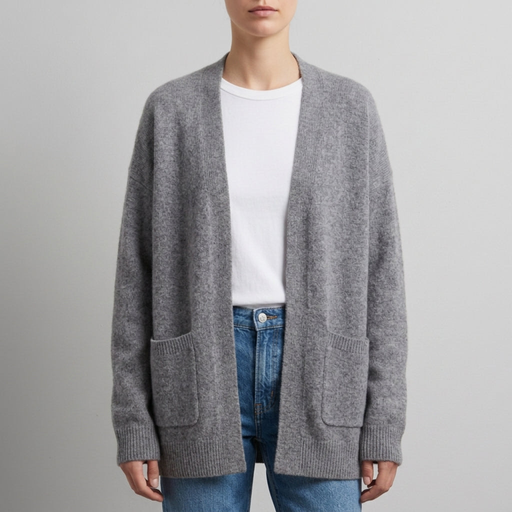 Women's Longline Knit Open-Front Cardigan – Marlowe