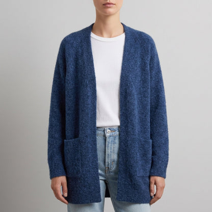 Women's Longline Knit Open-Front Cardigan – Marlowe
