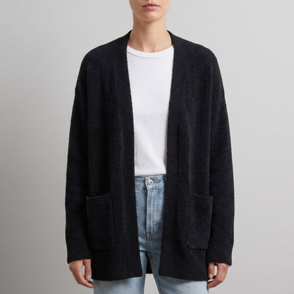Women's Longline Knit Open-Front Cardigan – Marlowe