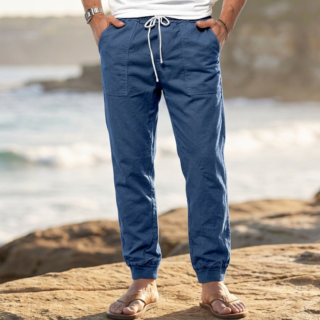 Men's Slim-Fit Jogger Pants with Tapered Leg – Dorian