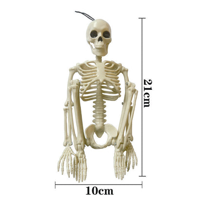 Halloween Skeleton Couple Decoration Props with Wedding Veil for Haunted Party and Spooky Celebrations