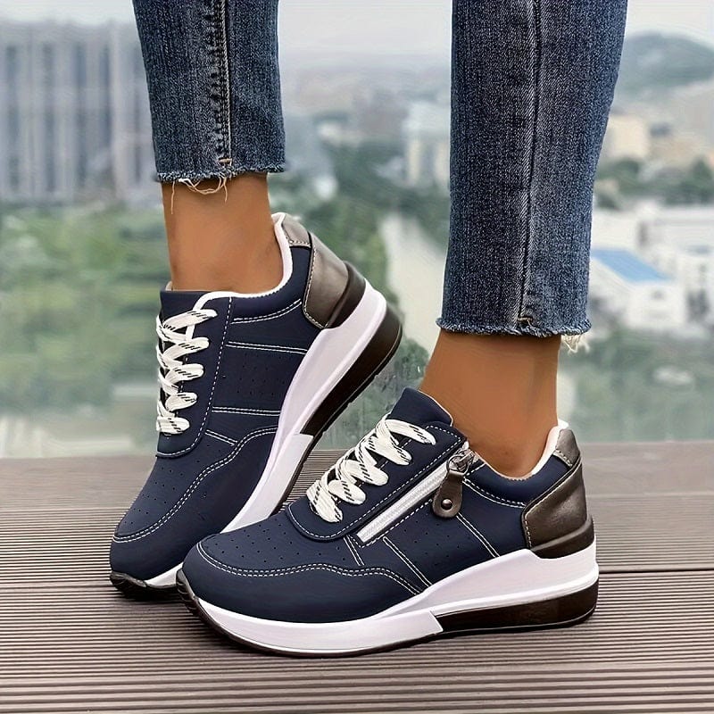 Women’s Orthopedic Walking Sneakers – Summer Comfort Shoes with Side Zipper
