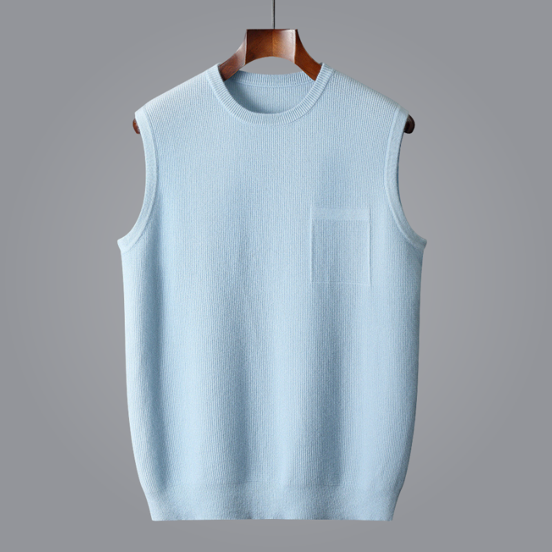 Lauro Cashmere Vest Soft Durable Essential Layering Piece