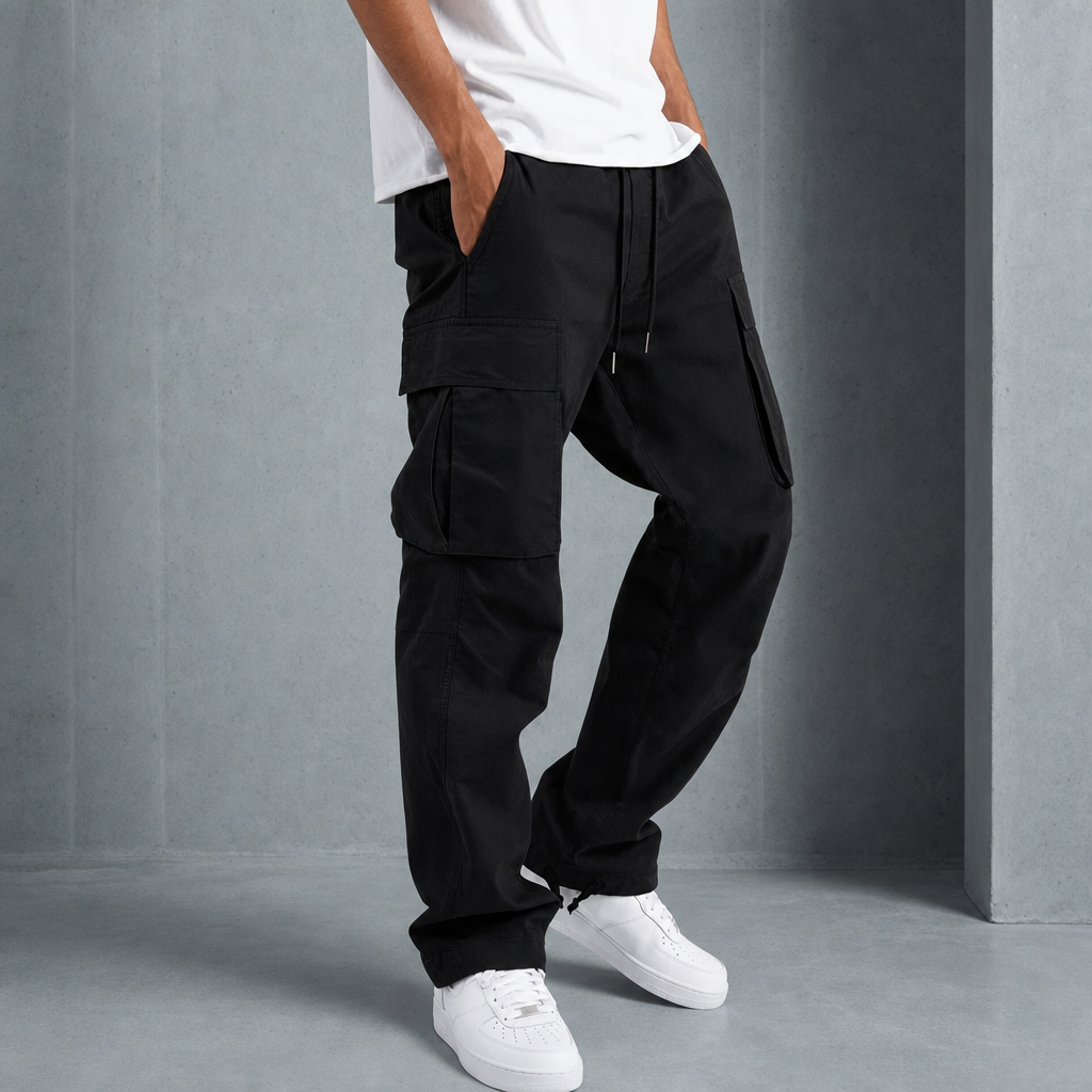 Relaxed Cargo Pants Cotton Blend Utility Fit – Marlowe