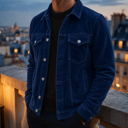 Cotton Blend Corduroy Work Jacket Relaxed Fit – Rowan