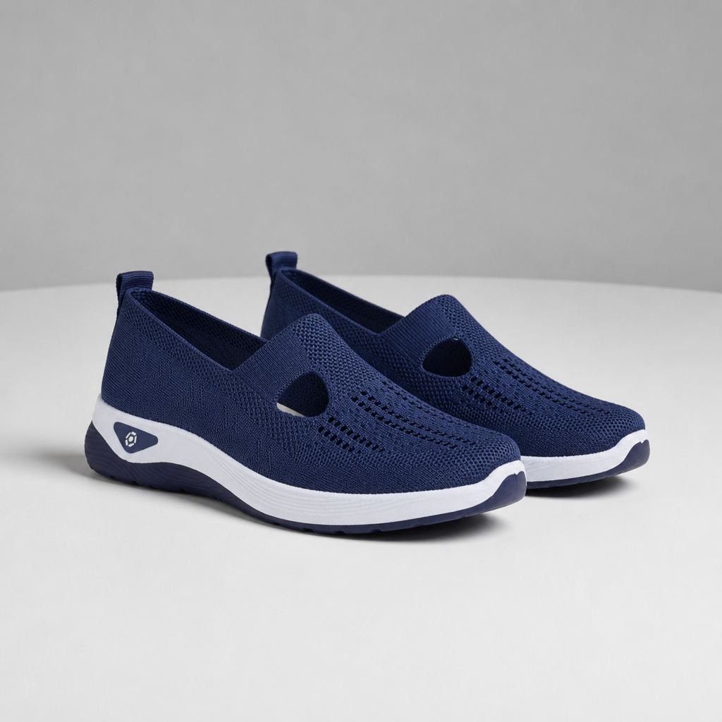 Orthopedic Knit Slip-On Shoes Breathable Stretch Knit Arch Support – Maren