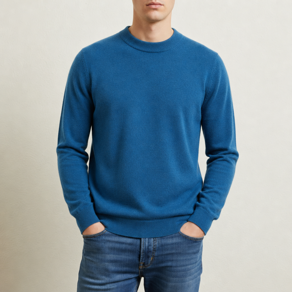 Cashmere Blend Mock Neck Sweater Regular Fit – Arden