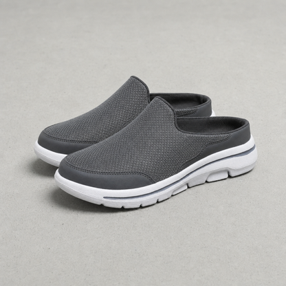 Mesh Sneaker Slides Breathable Knit Cushioned Foam Sole – Elara