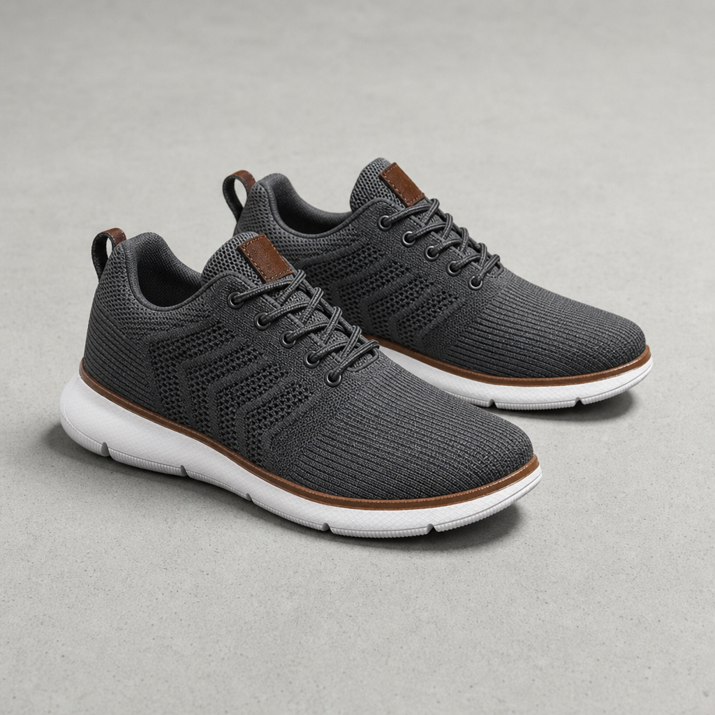 Knit Mesh Sneakers Lightweight Foam Sole – Elara