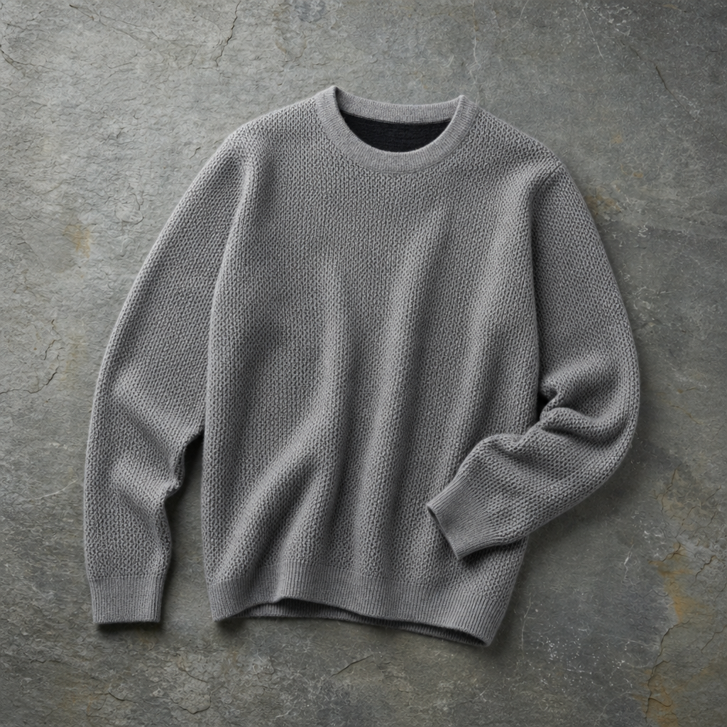 Textured Knit Sweater Cotton Blend Clean Fit – Marlowe