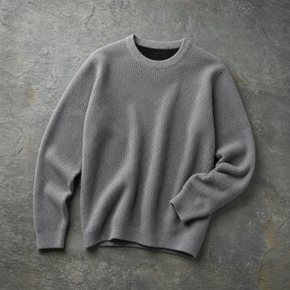 Textured Knit Sweater Cotton Blend Clean Fit – Marlowe