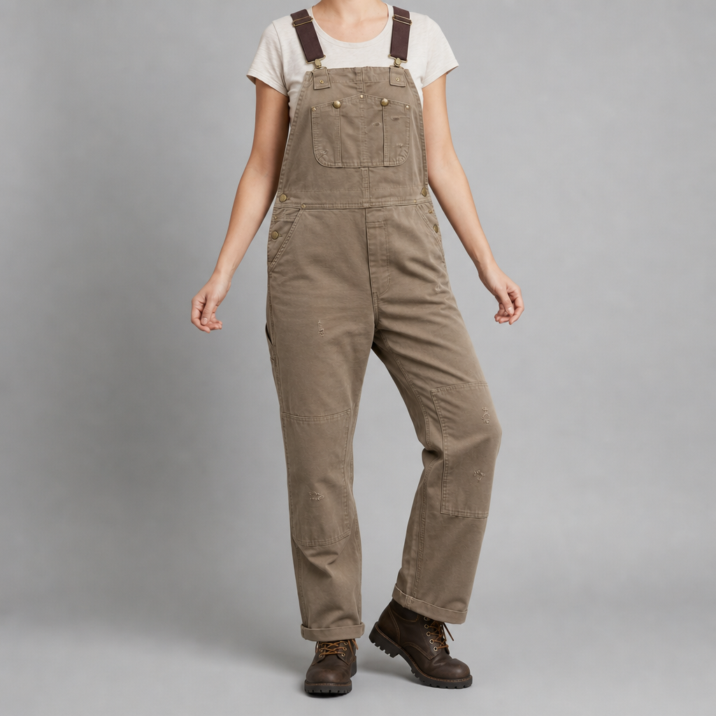 Canvas Bib Overalls Cotton Tapered Workwear Fit – Marlowe