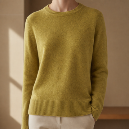 Merino Cotton Knit Sweater Lightweight Warmth – Alora