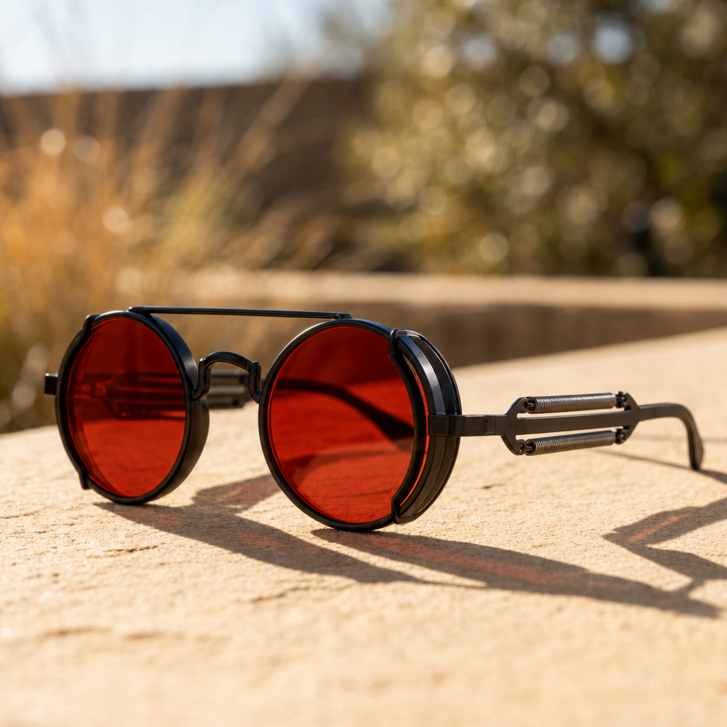 Women's Polarized Round Metal Sunglasses Double Bridge – Marlowe
