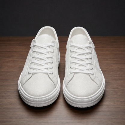 Leather Sneakers Camo Faux Leather Low Top – Arden