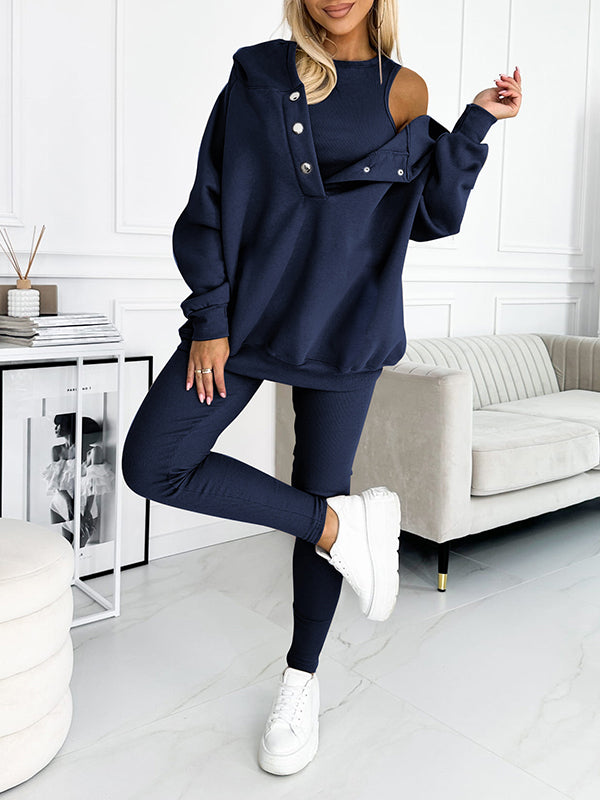 Elodie Sæt med Bukser og Hættetrøje – Komfortabel og Stilfuld Casual Wear